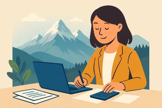 Buchhalterin Baden – MS-Buchhaltung Sonja Müller – Illustration laufende Buchhaltung in Niederösterreich